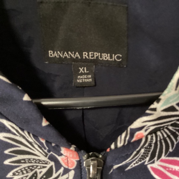 Banana Republic Front Zip Floral Women’s Jacket Size XL - Picture 3 of 13